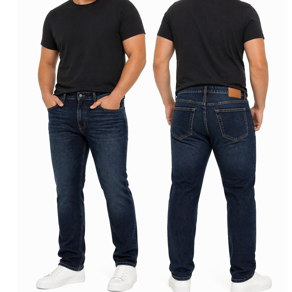 Aeropostale Mens Aero2 Premium Air Denim Slim Fit Dark Wash Jeans 32x30 NEW